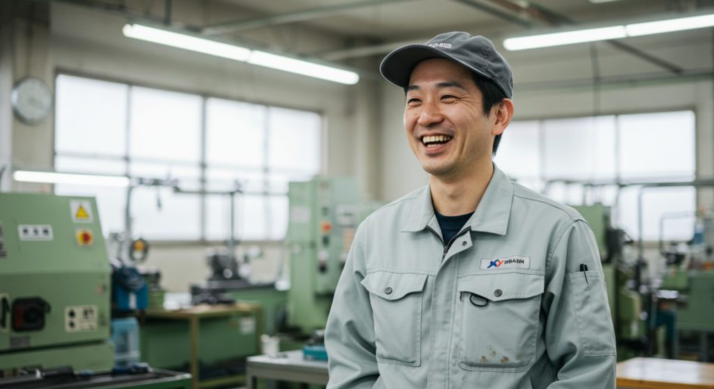製造業の採用動画のワンシーン