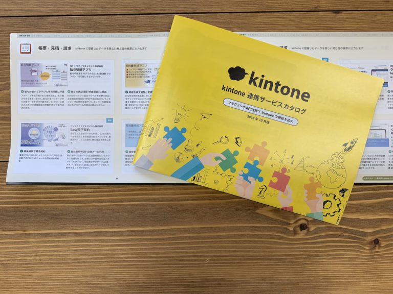 資料④「intone 連携サービスカタログ」の写真
