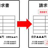 インボイスに対応した請求書のイラスト